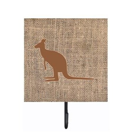 Carolines Treasures Kangaroo Burlap and Brown Leash Or Key Holder BB1008-BL-BN-SH4